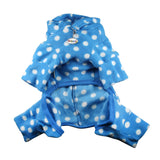Polka Dots DINO Fleece Hooded Bodysuit/Pajamas
