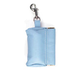 Leather Poop Bag Pouch - Navy Blue