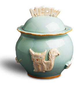 Cat Treat Jar - Sky Blue - Le Pet Luxe