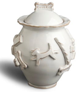 Dog Treat Jar - French White - Le Pet Luxe