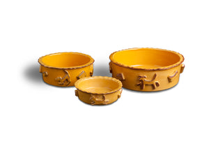 Dog Food & Water Bowls - Caramel - Le Pet Luxe