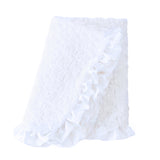 Baby Ruffle Dog Blanket ~ White - Le Pet Luxe