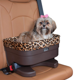 Bucket Seat Booster ~ Chocolate/Jaguar Swirl 16" - Le Pet Luxe