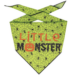 Halloween Bandana | Halloween Dog Bandana, Green Spider Web with Spiders | Little Monster - Le Pet Luxe