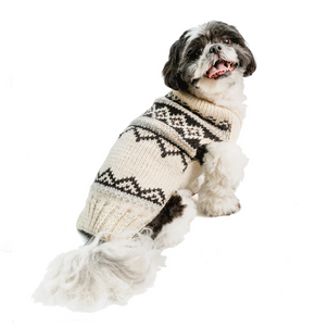Alpaca Cream Wyatt Dog Sweater - Le Pet Luxe