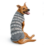 Alpaca Silver Fairisle Dog Sweater - Le Pet Luxe