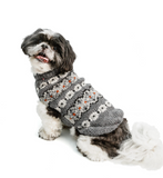 Alpaca Silver Fairisle Dog Sweater - Le Pet Luxe