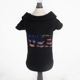 Born in the USA Dog Polo ~ Black - Le Pet Luxe