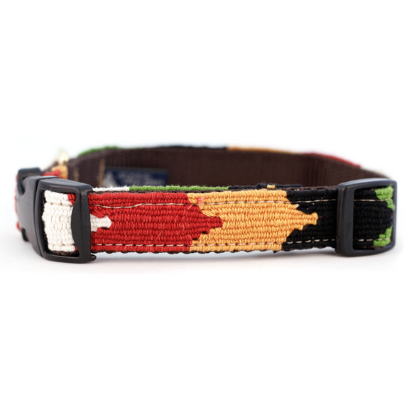 A tail we could wag Side-Release Dog Collar ~ Harvest Chevron - Le Pet Luxe