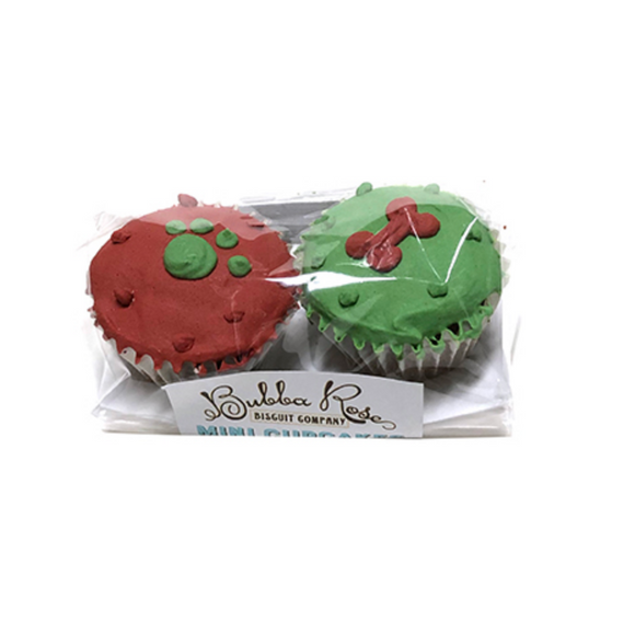 Christmas Mini Cupcakes ~ 2 pack - Le Pet Luxe