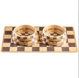 Checker Chewy Vuiton Placemat - Le Pet Luxe