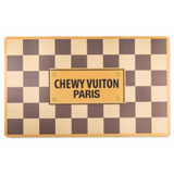 Checker Chewy Vuiton Bowl (Case of 2) - Le Pet Luxe