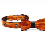 Wood Grain Collar & Bow