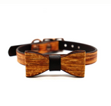 Wood Grain Collar & Bow