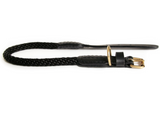 Rope And Leather Collar With Buckle ~ Beige