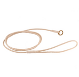 Braided Leather Slip Leash ~ Solid
