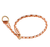 Braided Leather Slip Collars ~ Bright Colors