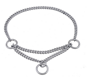 Martingale Show Chain Collar - Chrome plated