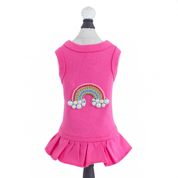 Rainbow Dog Dress Collection ~ Fuchsia
