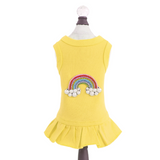 Rainbow Dog Dress Collection - Yellow