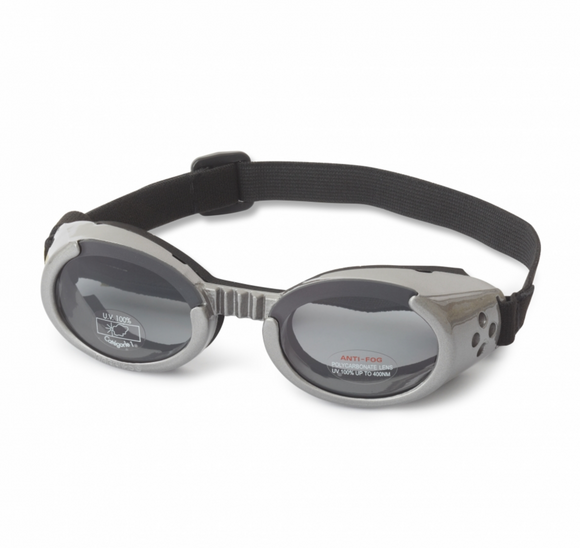 Doggles ILS Sunglasses ~ Gray Frame with Smoke Lens