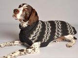Apres Ski ~ Grey Diamonds Dog Sweater