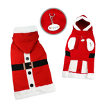 Santa Hooded Sweater with Soft Fur Trims