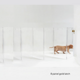 Wall Mounted Clear Pet Gate Zig Zag | Options