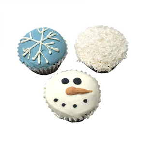 Snowy Mini Cupcakes (case of 15)
