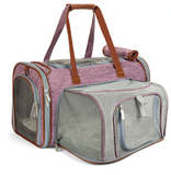 Gold Series Mini Expandable Airline Capable Pet Carrier - Low Profile, Soft Sided Premium Tote - Charcoal Ash