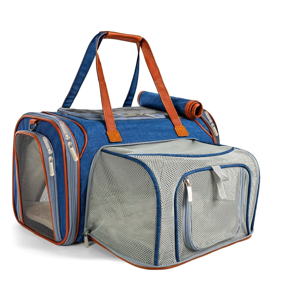 Expandable Cat Carrier Dog Carriers Airline Approved Soft-Sided