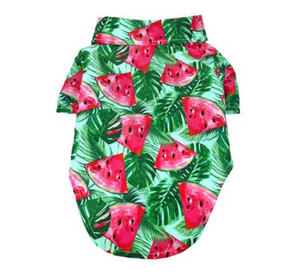 Hawaiian Camp Shirt - Juicy Watermelon