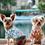 Hawaiian Camp Shirt – Ocean Blue and Palms