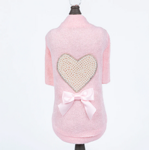 Pearl Heart Dog Sweater - Le Pet Luxe
