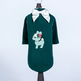 Baby Deer Dog Tee ~ Forest Green