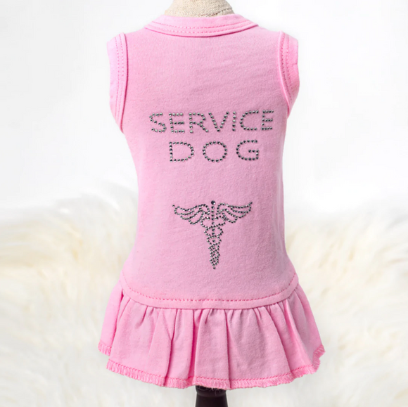 Service Dog Dress ~ Pink