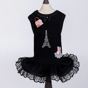 Paris Dog Dress ~ Black