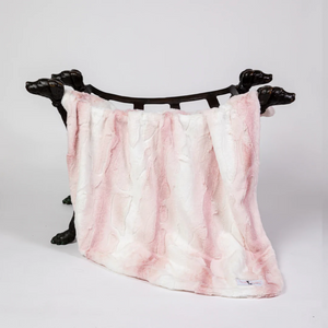 Cashmere Dog Blanket ~ Pink Angora