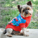 100% Combed Cotton Ugly Snowman Holiday Dog Sweater