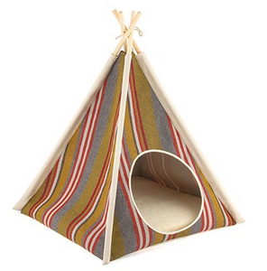 Teepee Tent Pet Bed- Woodland - Le Pet Luxe