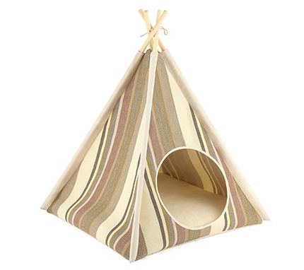 Teepee Tent Pet Bed- Seacoast - Le Pet Luxe