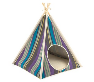 Teepee Tent Pet Bed- Lake - Le Pet Luxe