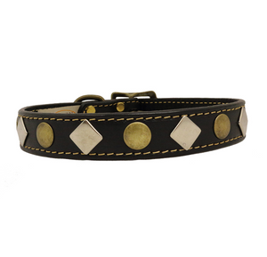 Heirloom Studded Dog Collar - Le Pet Luxe