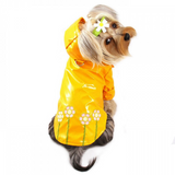 Polka Dots and Daisies Raincoat - Le Pet Luxe