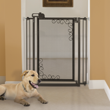 Tall One-Touch Metal Mesh Pet Gate - Le Pet Luxe