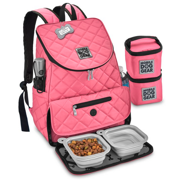 Weekender Backpack ~ Pink (All Size Dogs) - Le Pet Luxe