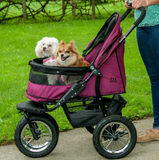 NO-ZIP Double Pet Stroller ~ Boysenberry