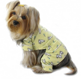 Hopping Bunny Flannel Pajamas with 2 Pockets - Le Pet Luxe