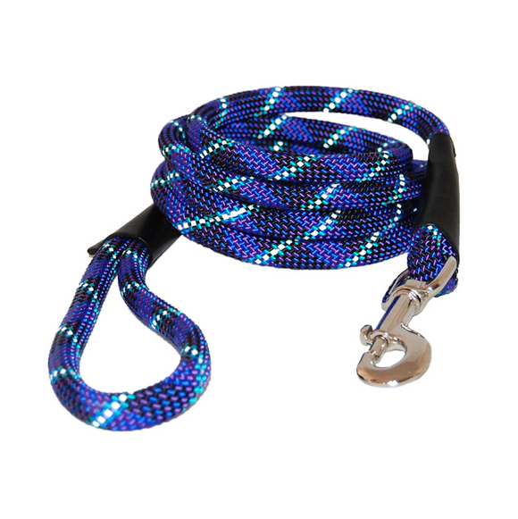 Reflective Rope Leash ~ Blue - Le Pet Luxe