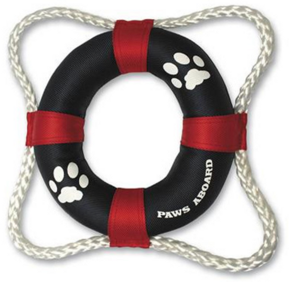 Paws Aboard Life Ring Toy - Le Pet Luxe